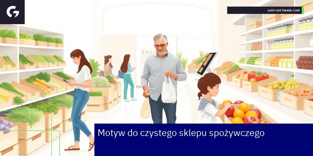 Minimalistyczny design sklepu spożywczego online