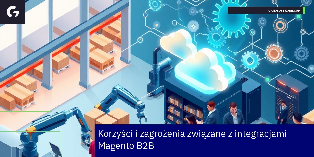 Schemat integracji systemów ERP i Magento B2B