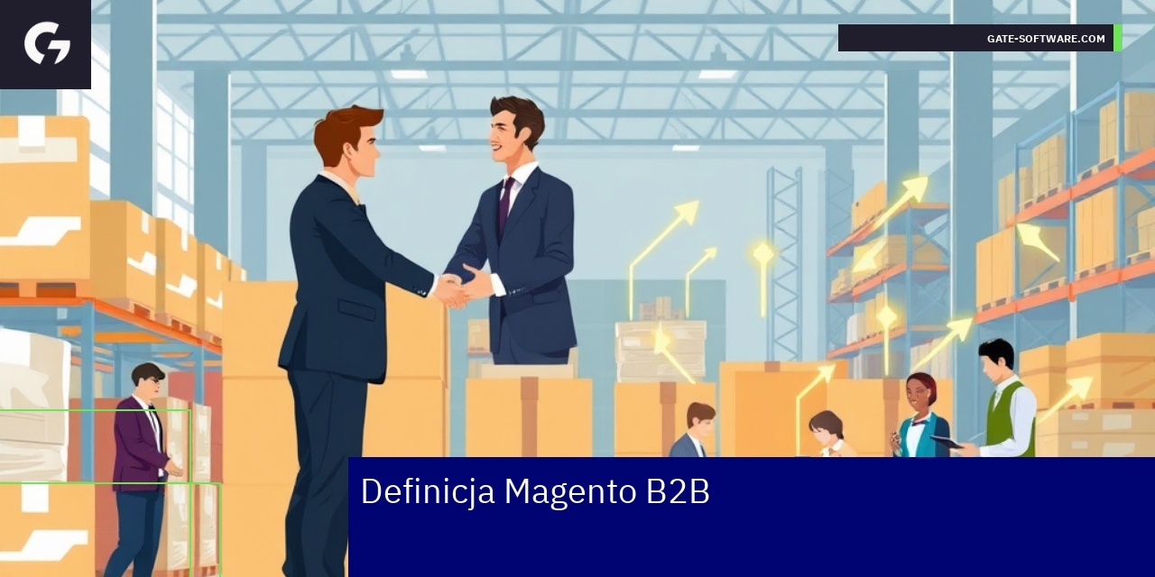 Schemat przedstawiający różnice Magento B2B i B2C