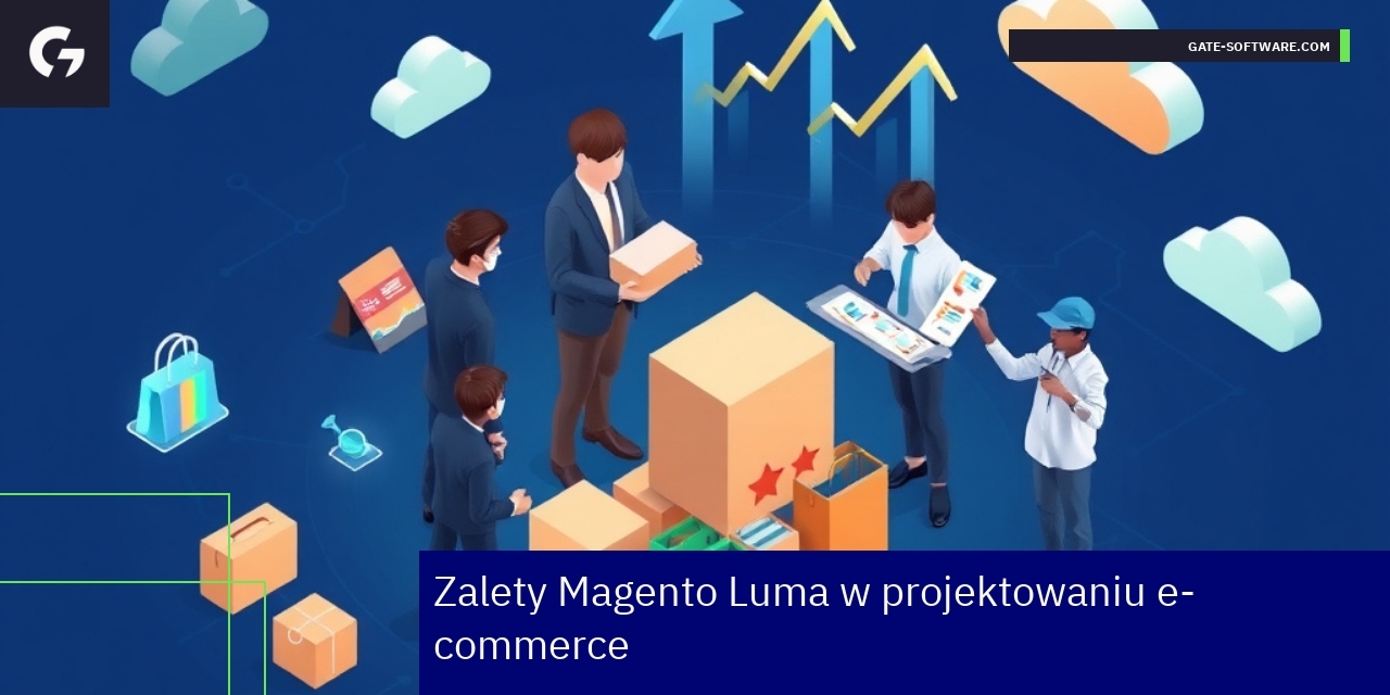 Zalety Magento Luma w projektowaniu e-commerce Schemat funkcji Magento Luma dla e-commerce