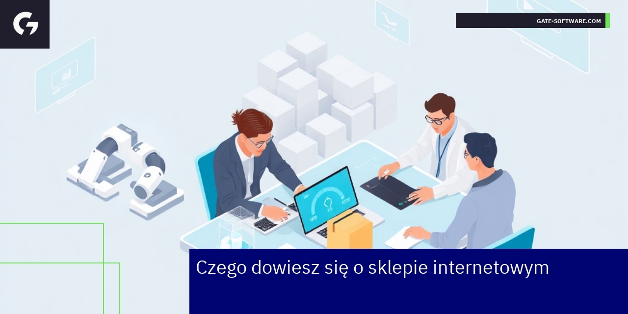Grafika przedstawiająca optymalizację sklepu internetowego