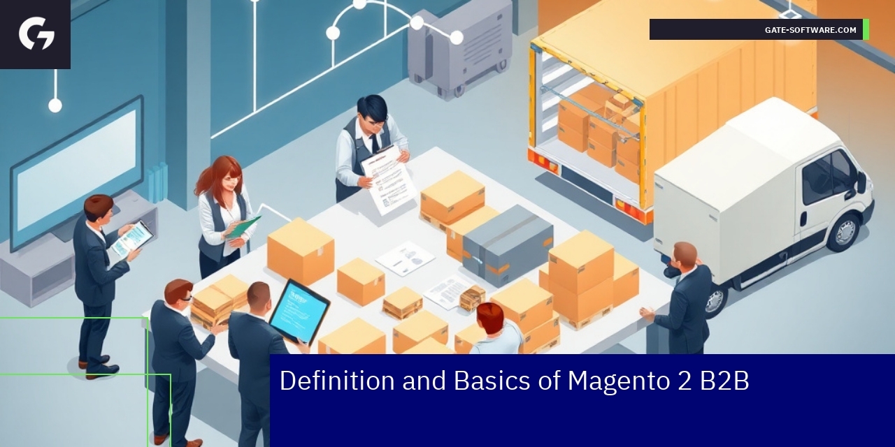 Illustration of Magento 2 B2B platform features