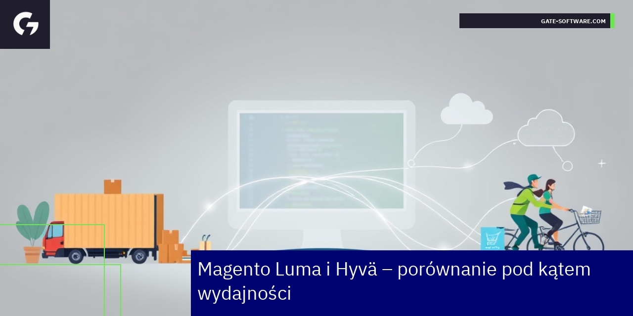 Porównanie wydajności Magento Luma i Hyvä Schemat porównujący Magento Luma i Hyvä