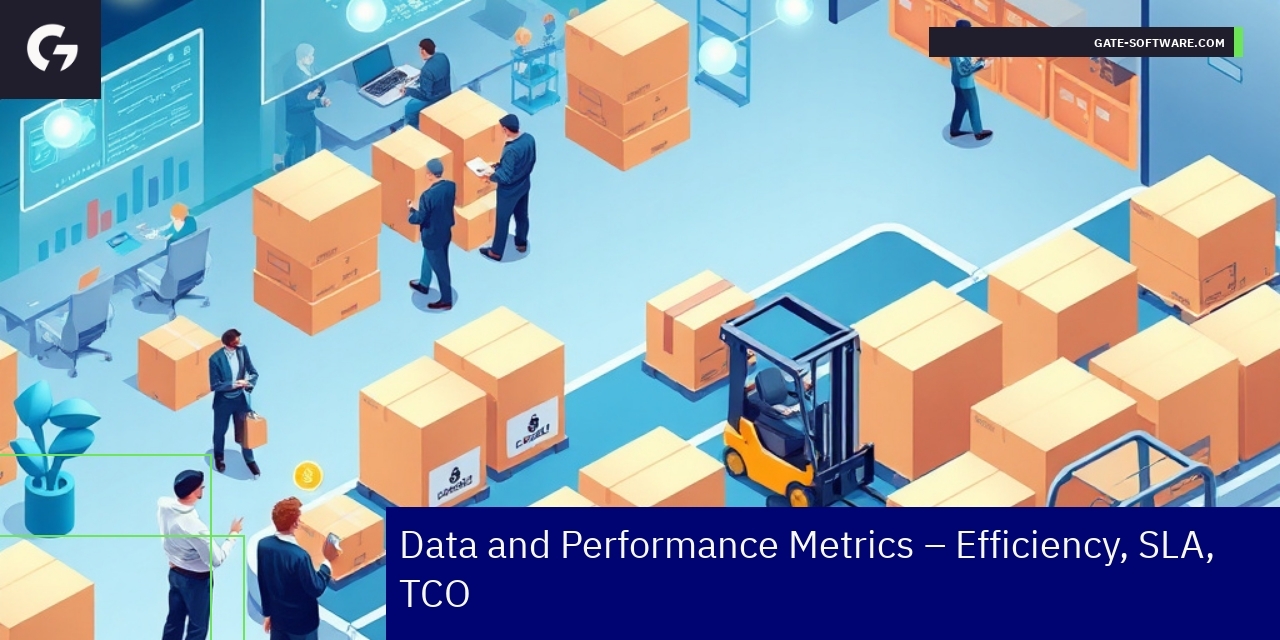 Graphs showing B2B project metrics and performance data