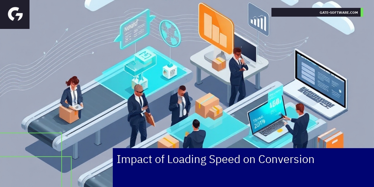 Graph showing loading speed impact on e-commerce conversion