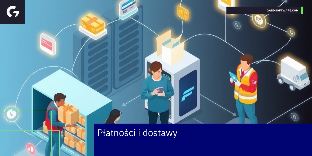 Schemat płatności i dostaw w e-commerce
