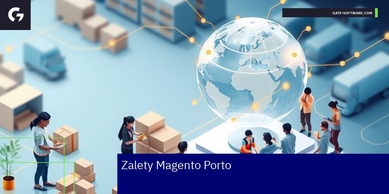 Schemat korzyści motywu Magento Porto dla sklepów