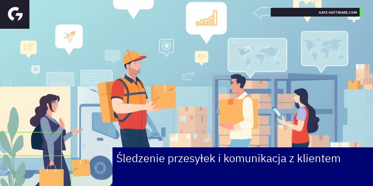Zadowolony klient śledzący przesyłkę online