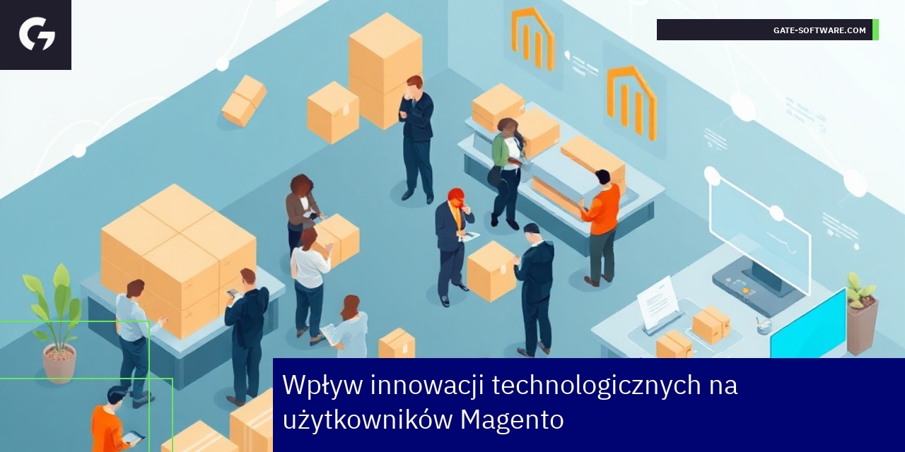 Grafika pokazująca rozwój technologii w Magento
