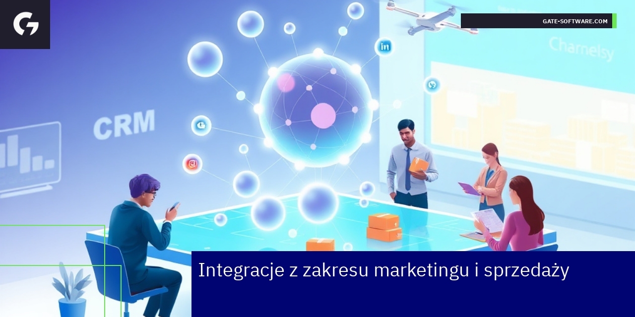Schemat integracji CRM, social media i danych zewnętrznych