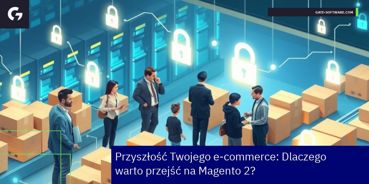 Ilustracja platformy e-commerce Magento 2 i AWS