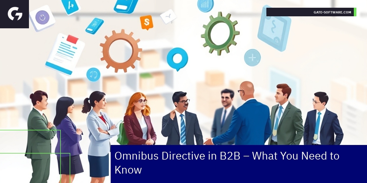 Business professionals discussing digital B2B platform compliance