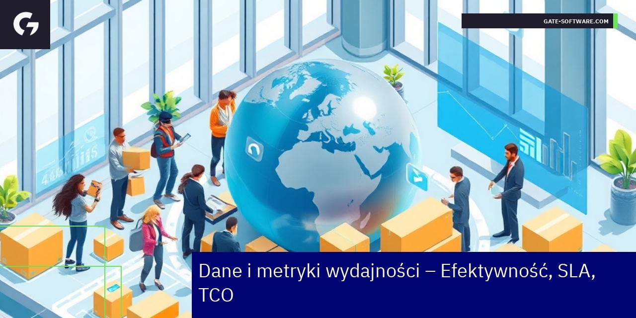 Wykres danych wydajności i wskaźników SLA