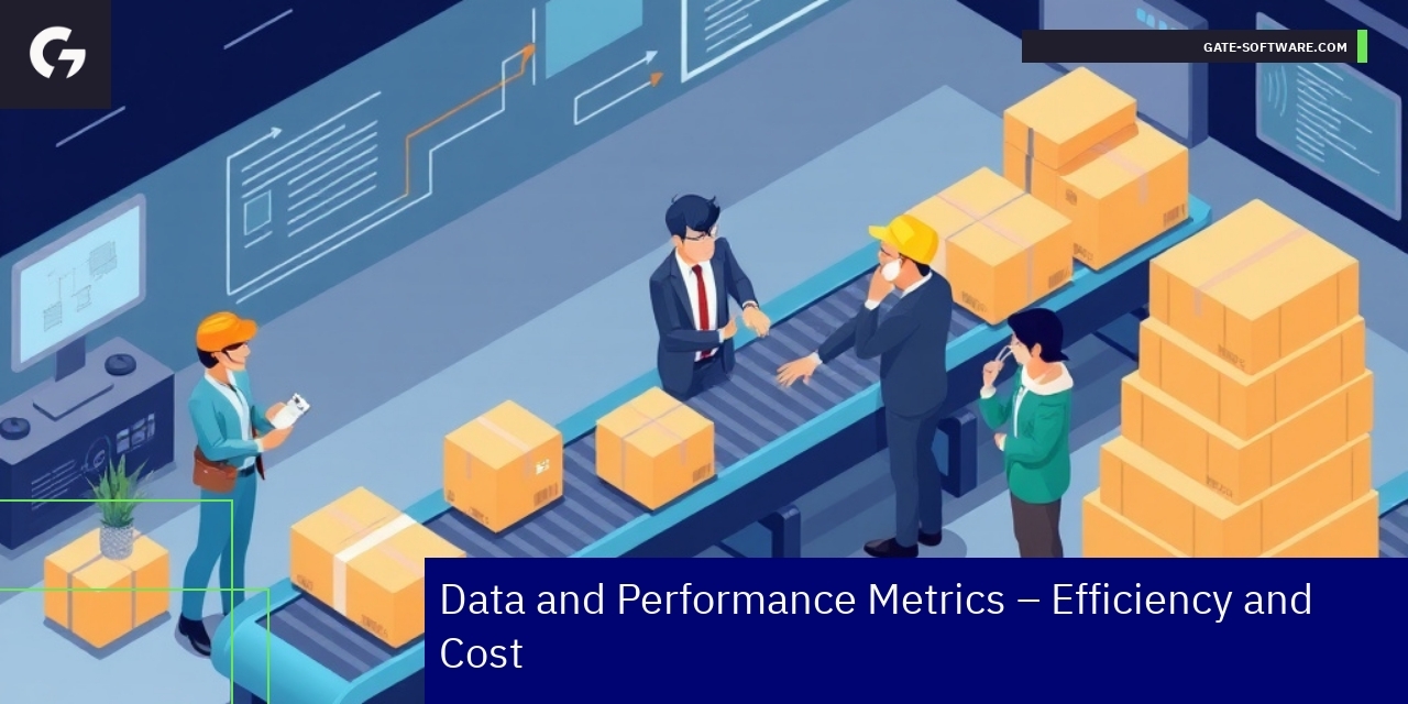 Graph showing B2B metrics and performance values