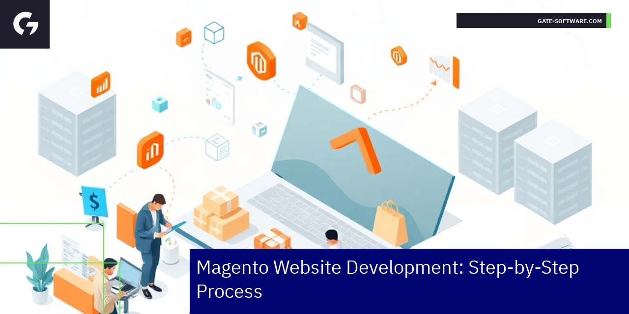 Magento 2 Implementation and Performance Metrics Diagram showing Magento 2 development and performance metrics