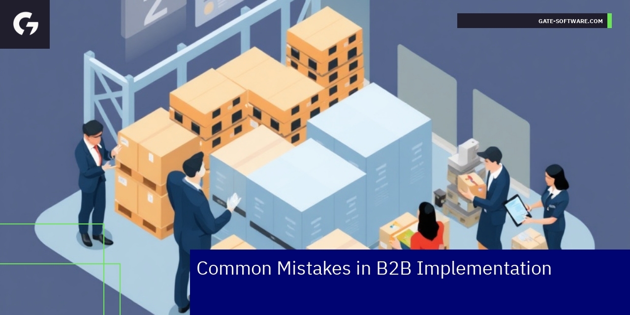 Diagram showing top three common B2B Magento mistakes
