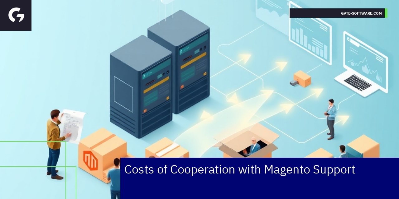 Graph showing Magento support cooperation cost and duration