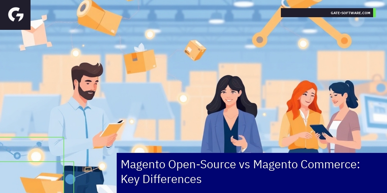 Comparison chart of Magento B2B features and performance