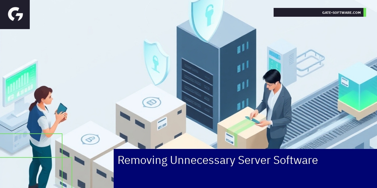 Server with minimized software for better security