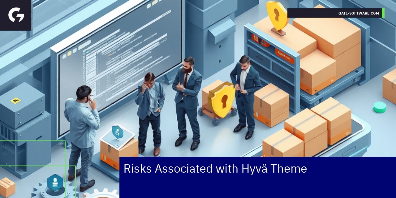 Diagram showing Hyvä theme risks and mitigations