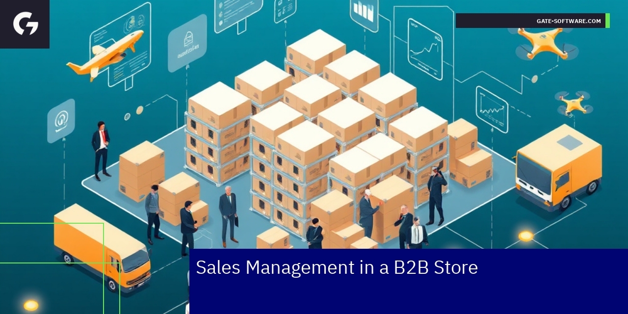 B2B sales process with integration and reporting