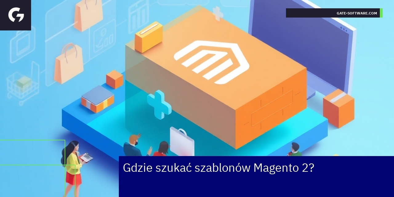 Ekran komputera z różnymi szablonami Magento 2