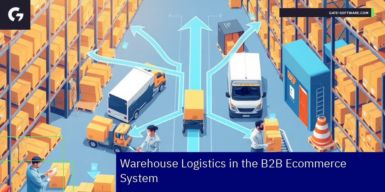 Warehouse workers managing orders and inventory systems