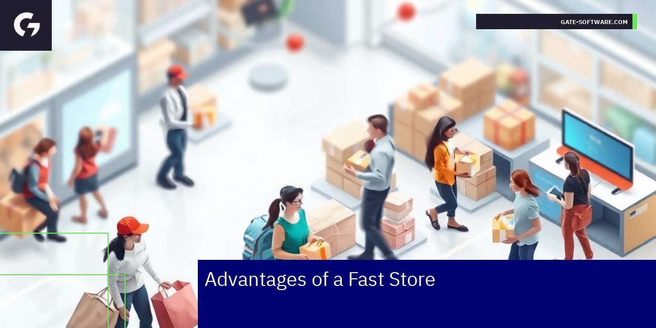 Illustration of fast loading eCommerce store interface