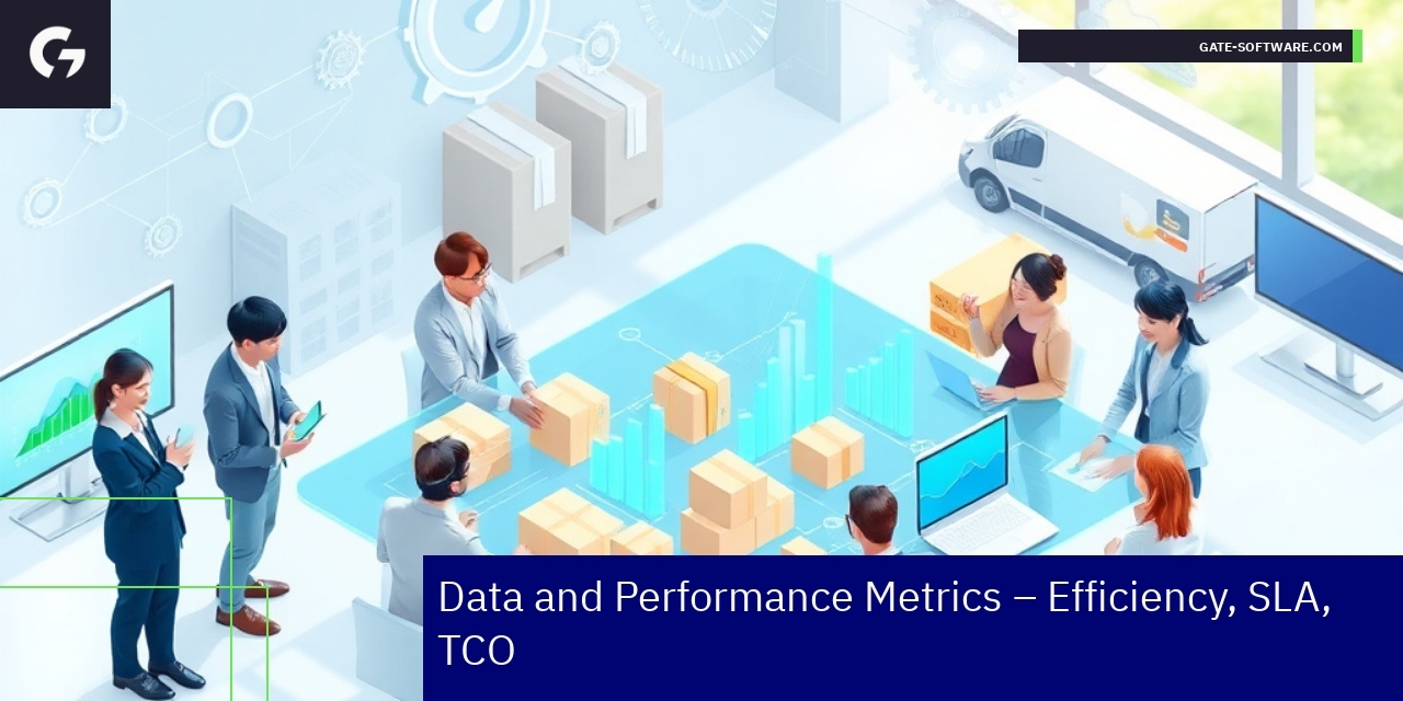 Graphs showing software project metrics and performance