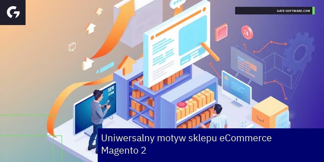 Ilustracja motywu sklepu Magento 2 i e-commerce