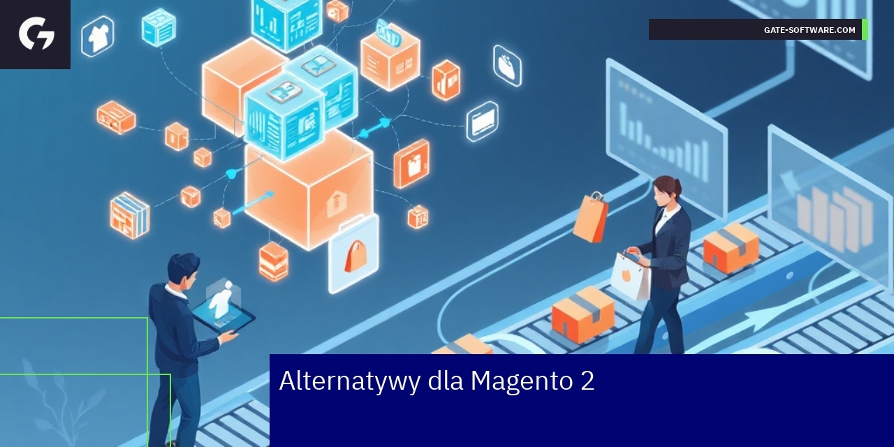 Grafika przedstawiająca platformy e-commerce i numerację