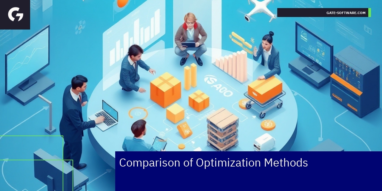 Comparison of B2B Optimization Methods Graphical comparison of three optimization strategies