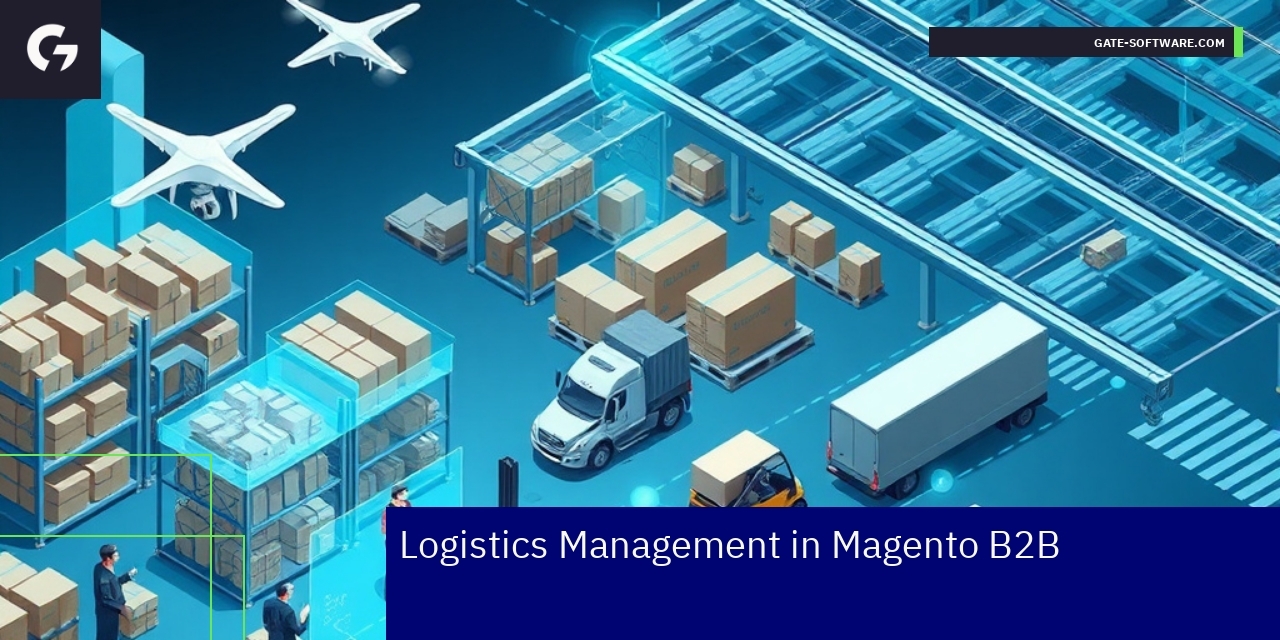Diagram showing logistics features and system integration
