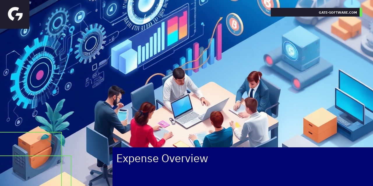 B2B Expense Management and Optimization Infographic of B2B expenses and optimization strategies