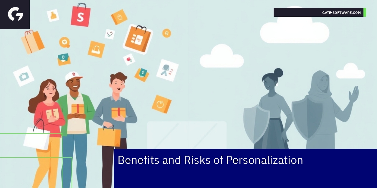 Benefits and Risks of Personalization in Magento 2 Personalization benefits and risks concept illustration