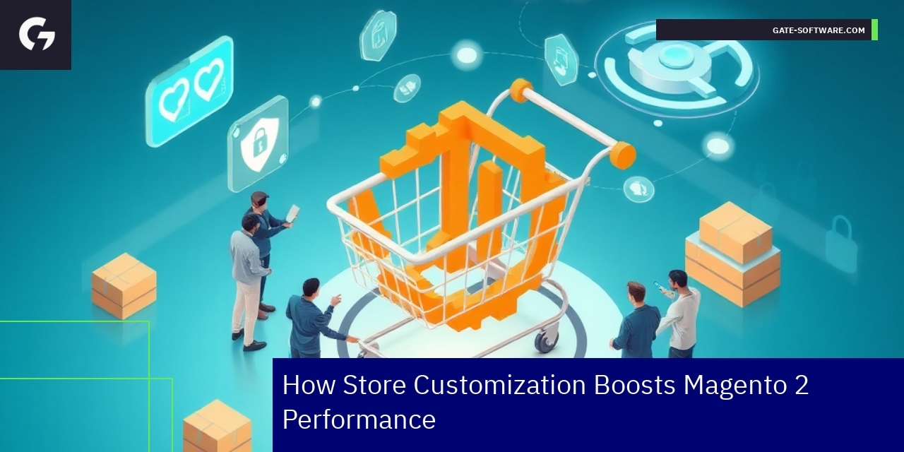 Boosting Magento 2 Performance Through Customization Magento 2 store customization workflow and performance icons