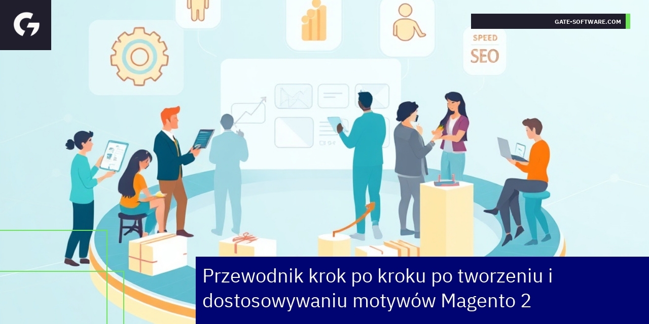 Schemat kroków tworzenia motywów Magento 2 Hyva