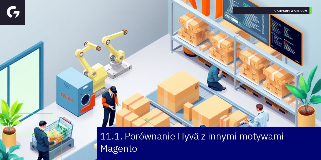 Diagram comparing Hyvä theme and Magento alternatives