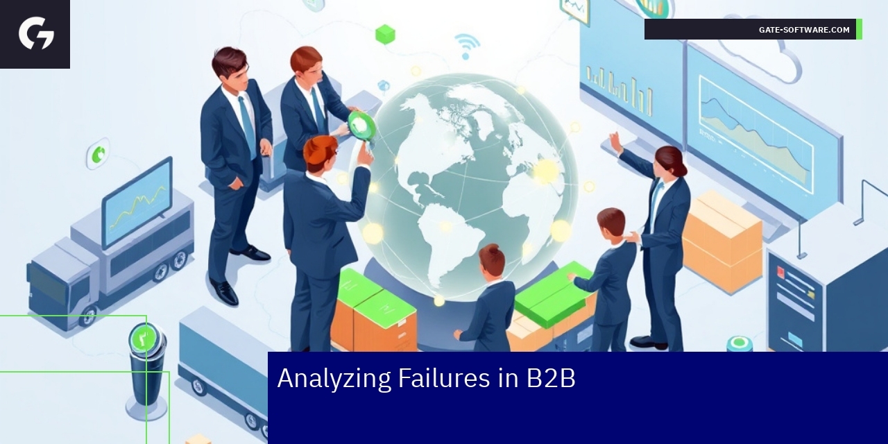 B2B e-commerce platform elements and trends illustration