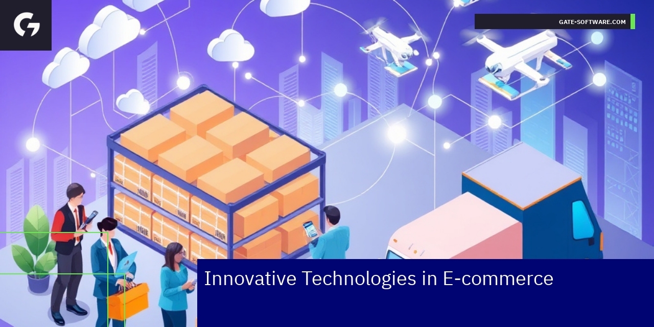 Digital business icons representing cloud and Magento 2 technology
