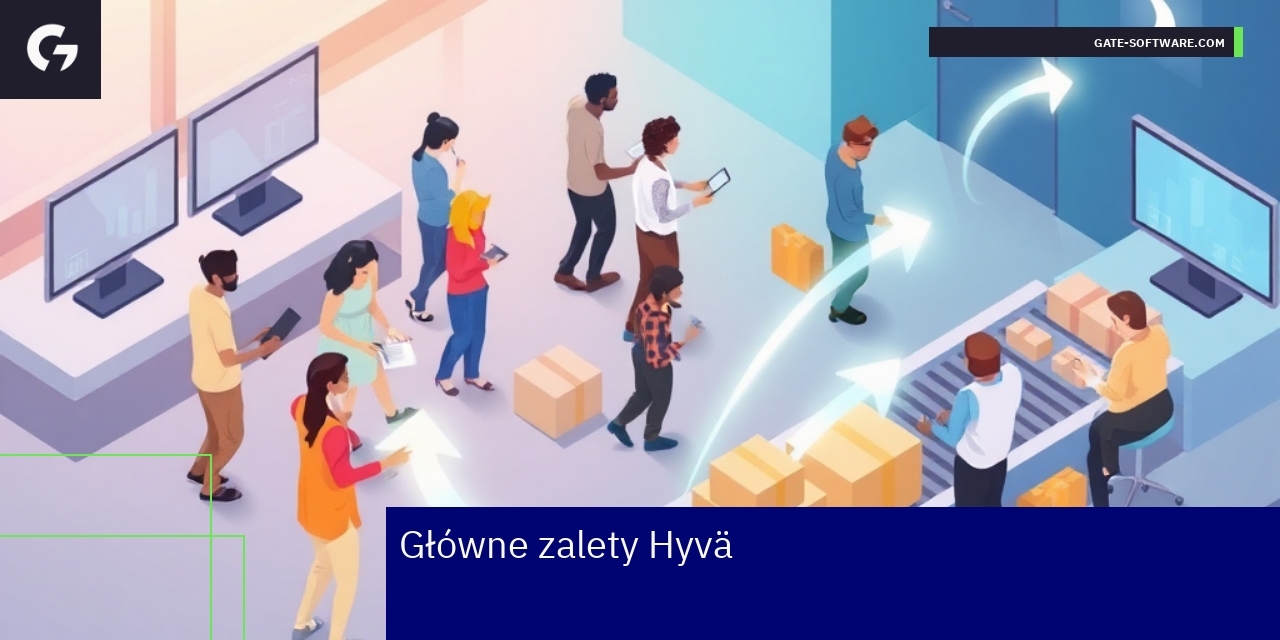Kluczowe zalety Hyvä dla e-commerce Schemat wydajności i integracji Hyvä w e-commerce