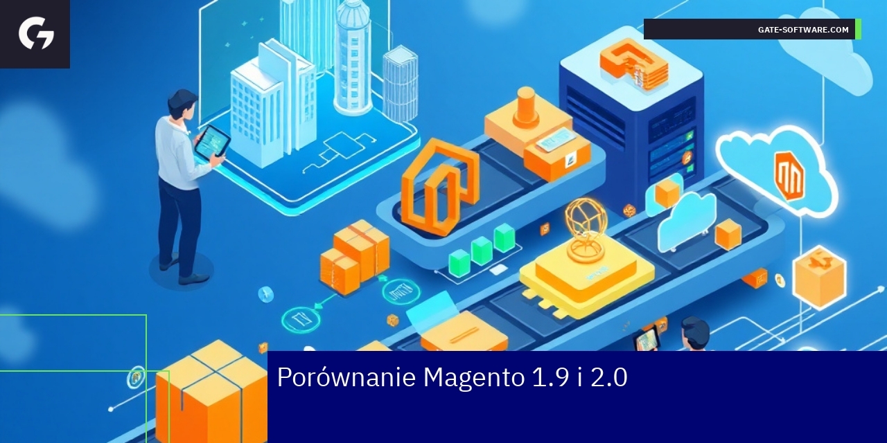 Schemat porównania Magento 1.9 i 2.0 z Hyva