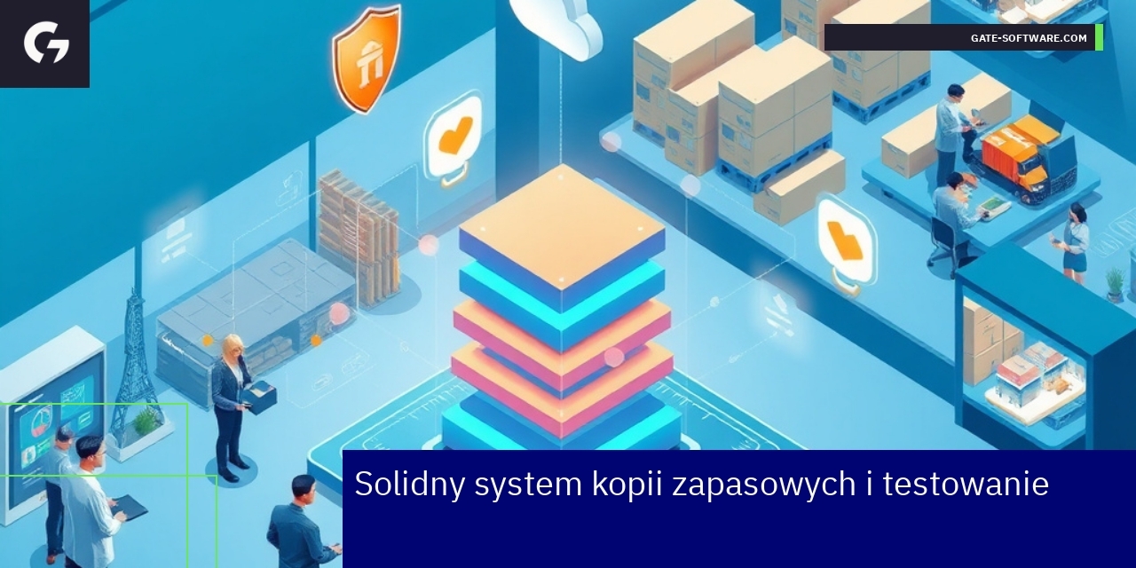 Ilustracja kopii zapasowej i testowania danych IT