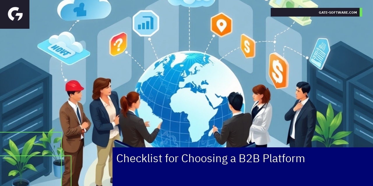Checklist items for choosing B2B ecommerce platform