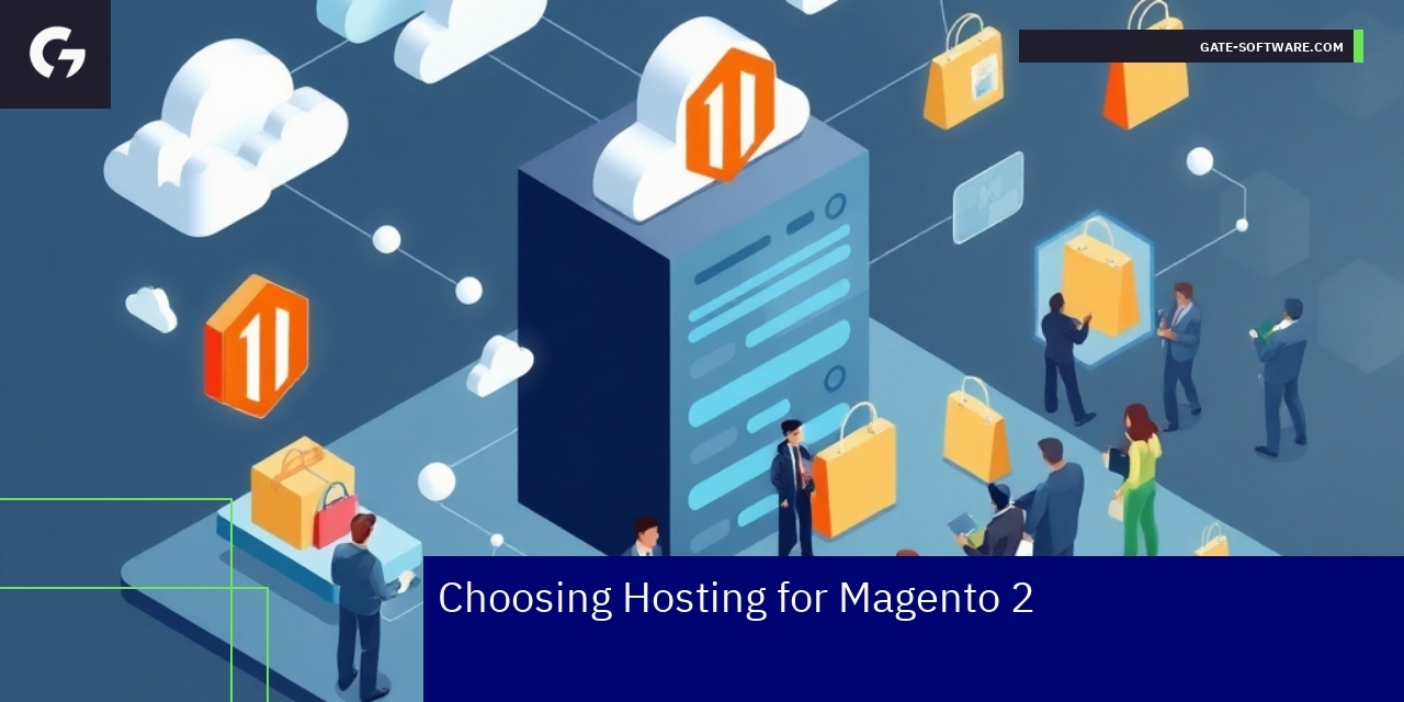 Magento 2 hosting concept with modules and servers