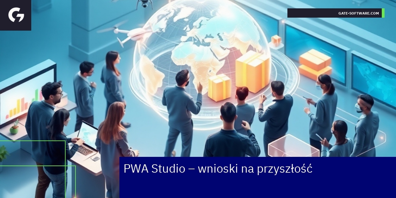 Ilustracja innowacji i technologii w PWA Studio