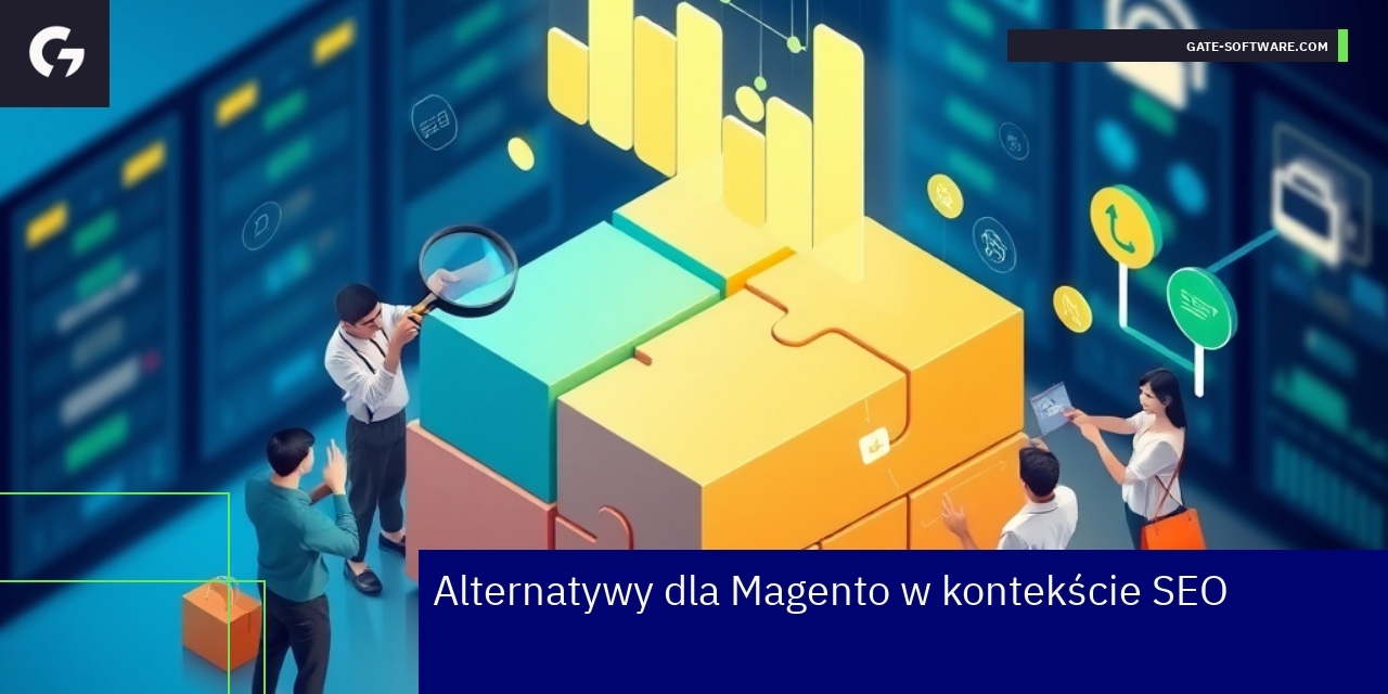 Logotypy WooCommerce Shopify PrestaShop i Magento