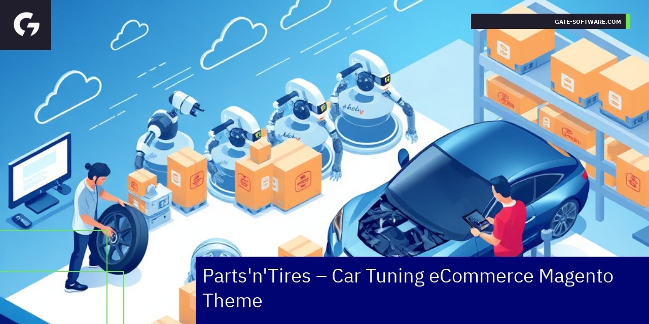 Car tuning eCommerce Magento theme interface preview