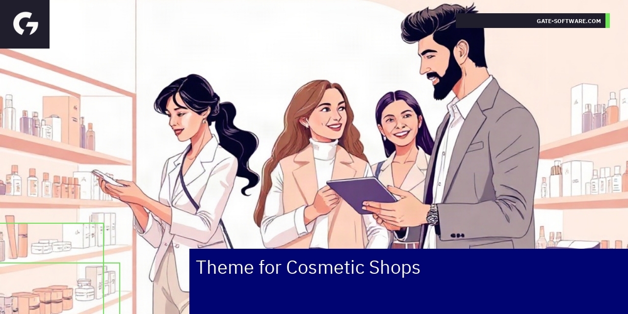 Cosmetic products on ecommerce platform screen