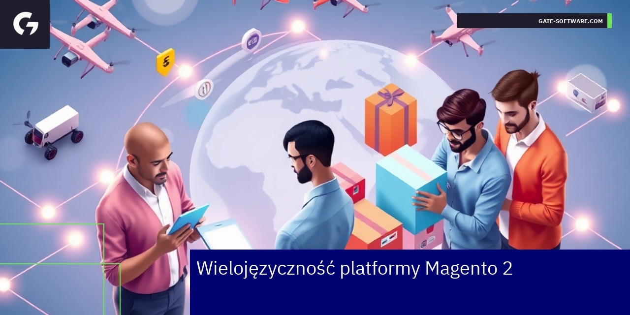 Schemat platformy Magento 2 z wieloma lokalizacjami i walutami